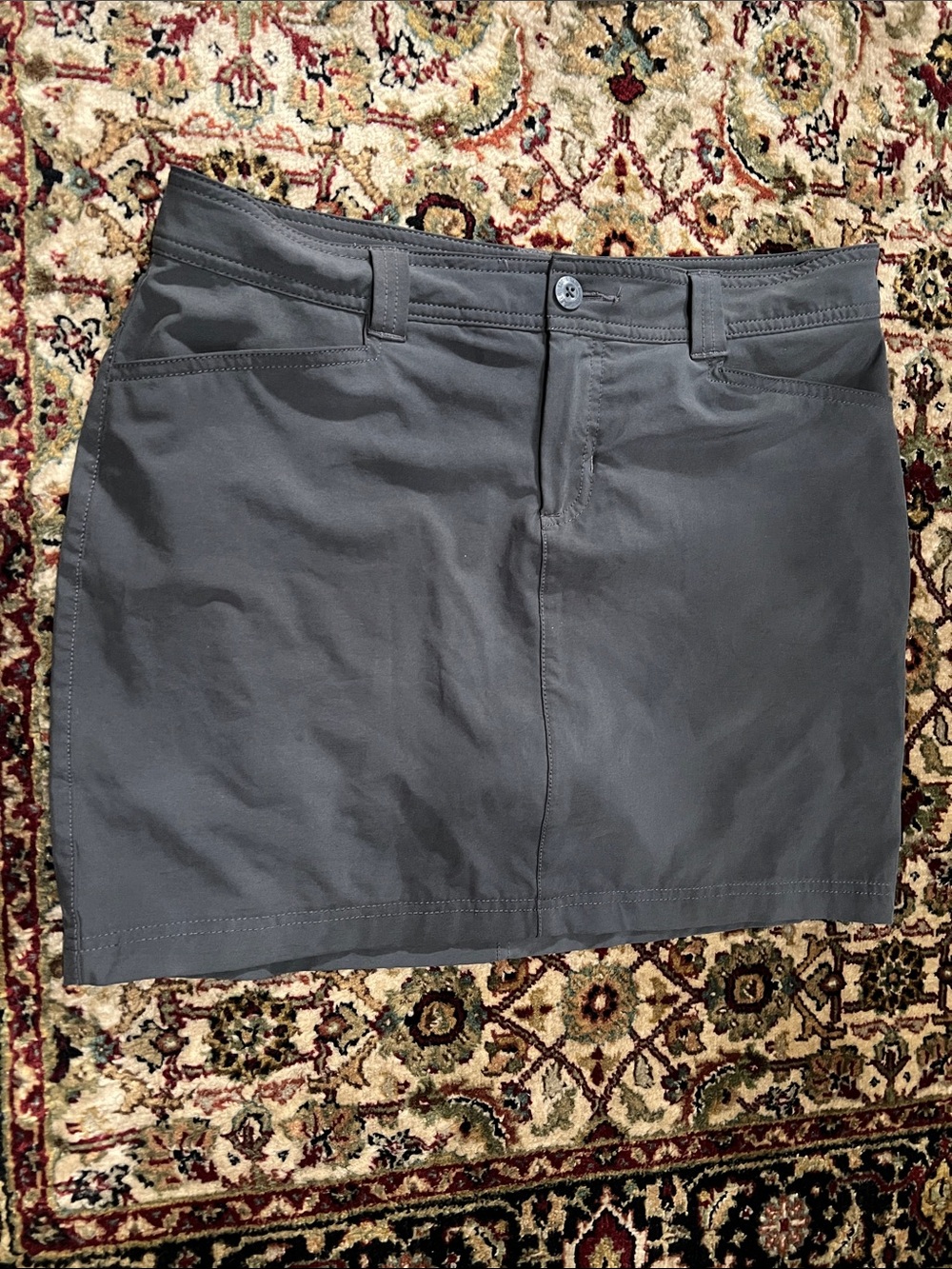 Eddie Bauer Hiking Activewear Gray Skirt with Shorts Size 8